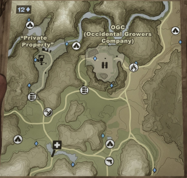 General map, Bowa-Seko - maps - Far Cry 2 Game Guide