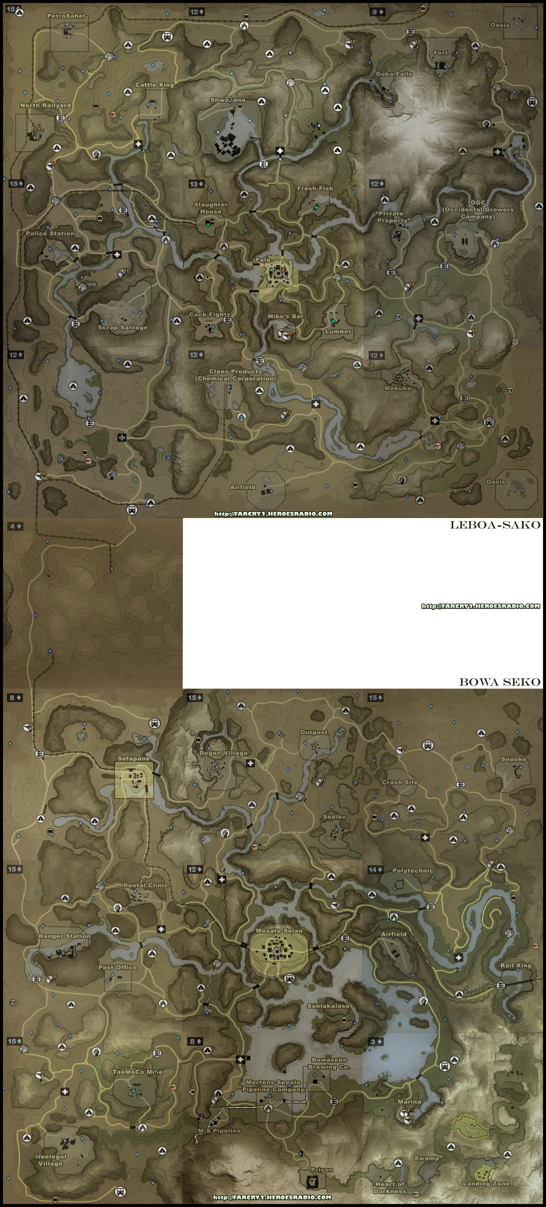 Global detailed map (Click image or link to go back)